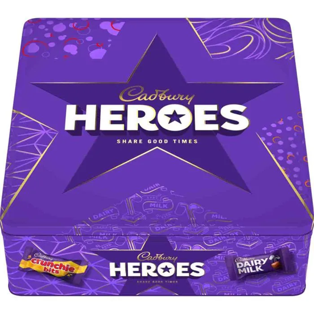 Cadburys Heroes Assorted Mini Chocolates Tin 700g