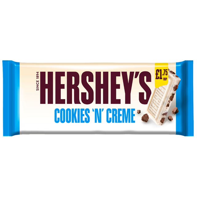 Hershey's Cookies 'N' Creme 90g 24 Pack £1.75