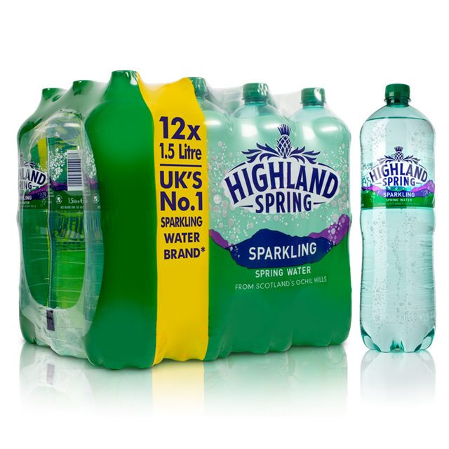 Highland Spring Sparkling Water 1.5 Litre 12 Pack