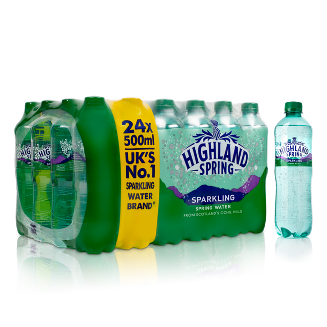 Highland Spring Sparkling Water 500ml (24 Pack)