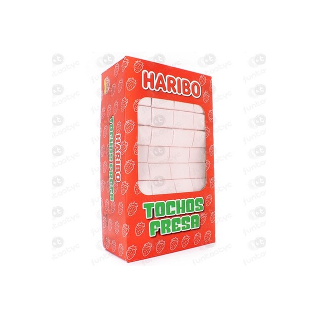 HARIBO STRAWBERRY ICE SQUARES-TOCHOS FRESA 5p