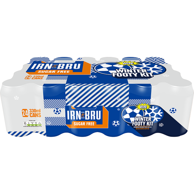 Barrs Irn Bru Sugar Free 330ml Cans Multipack (24 Pack)