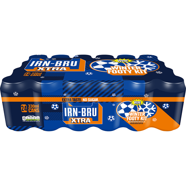 Barrs Irn Bru Xtra 330ml Multipack Cans (24 Pack)