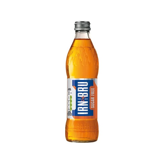 Barrs Sugar Free Irn Bru Glass Bottles 330ml (24 Pack)