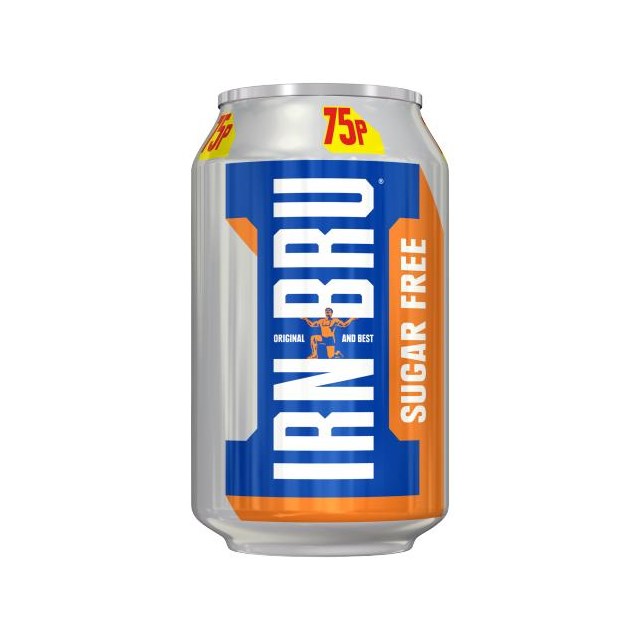 Barrs Irn Bru Sugar Free Cans 330ml 24 Pack 75p