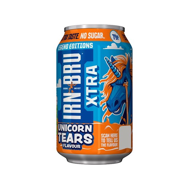 Barrs Irn Bru Xtra Unicorn Tears Limited Edition 330ml 79p 24 Pack