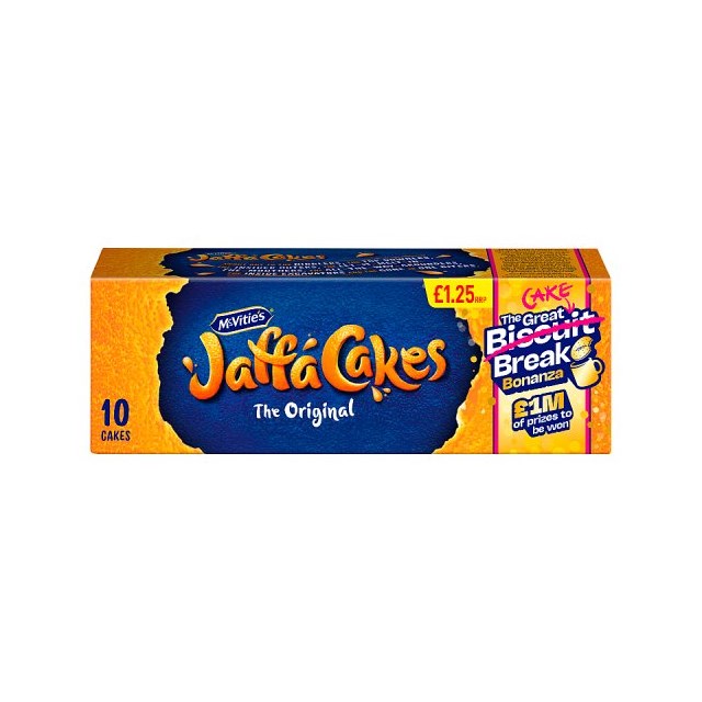 McVities Jaffa Cakes 110g 10 Cakes 12 Pack £1.25