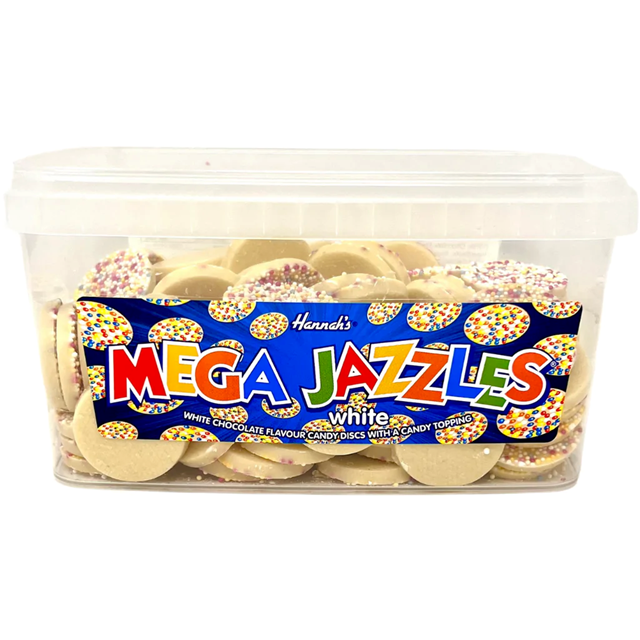 Hannahs Mega Jazzles Whie Chocolate 700g 120 Pieces