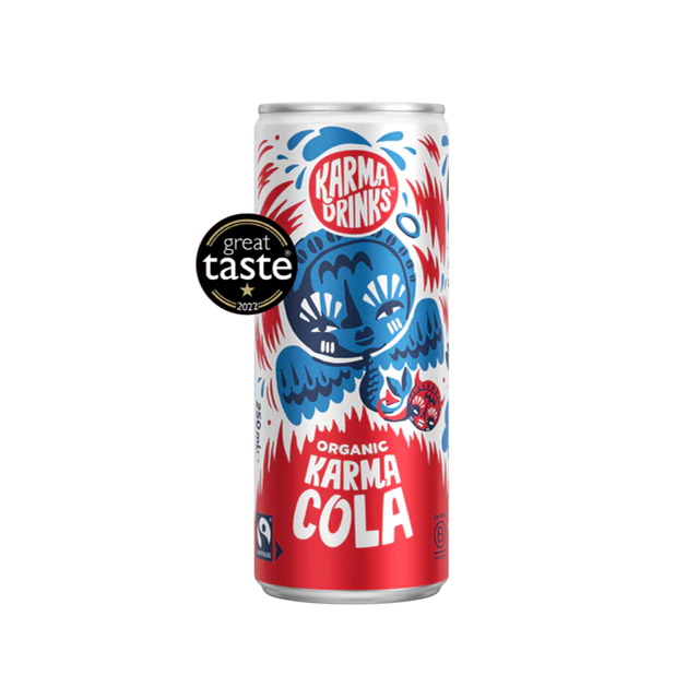 Karma Drinks Karma Natural Cola Sugar Free 250ml 24 Pack