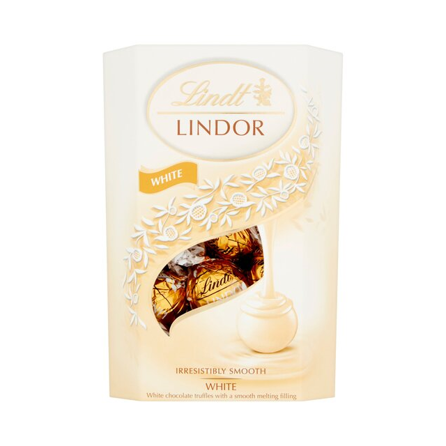LINDT LINDOR STRAWBERRIES & CREAM CHOCOLATE BOX 200g