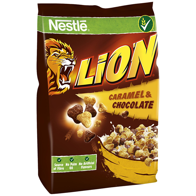 NESTLE LION CARAMEL & CHOCOLATE CEREAL 250g 1 OCTOBER DATED