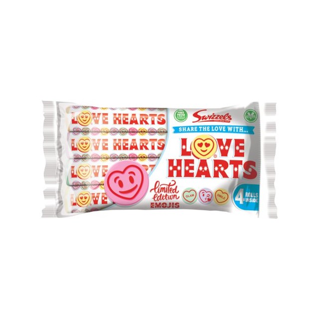 Swizzels Love Hearts 105g (12 x 4 Pack)