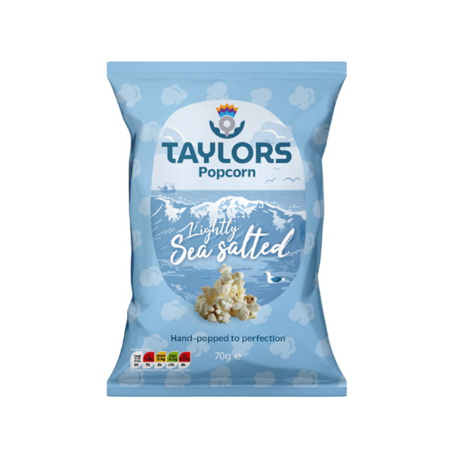 Taylors Lightly Sea Salted Popcorn 70g (8 Pack)