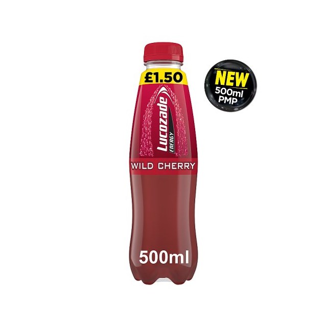Lucozade Energy Wild Cherry 500ml £1.50 12 Pack