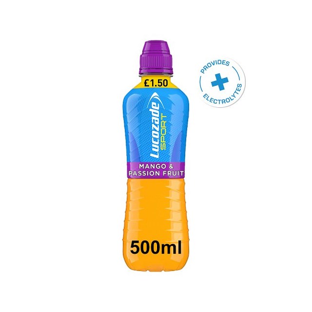 Lucozade Sport Mango & Passion Fruit 500ml 12 Pack £1.50