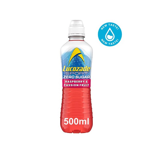 Lucozade Sport Zero Raspberry & Passionfruit 500ml 12 Pack