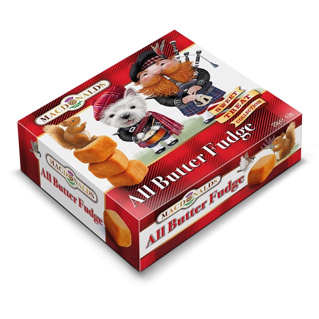 MacDonalds All Butter Fudge Scottie Dog & Piper 120g 20 Pack