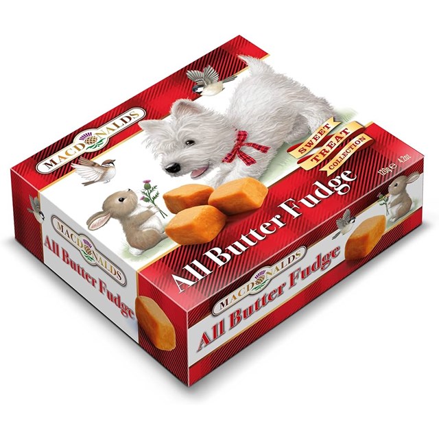 MacDonalds All Butter Fudge Scottie Dog Box 120g 20 Pack