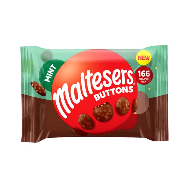 MALTESERS MINT BUTTONS 32g (32 PACK)