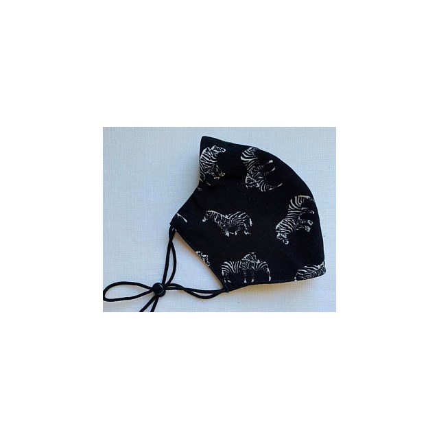ZEBRA HANDMADE in the UK FACE MASK COTTON MIX WASHABLE RE-USABLE ADJUSTABLE
