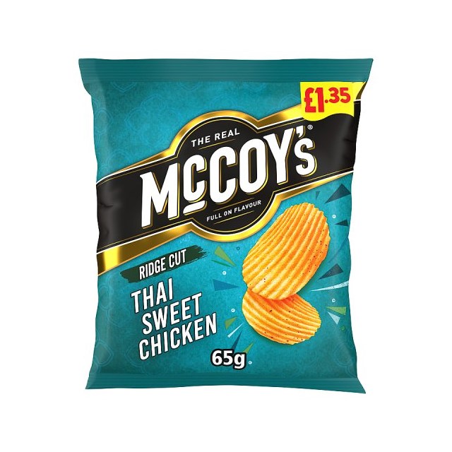McCoys Thai Sweet Chicken 65g £1.35 20 Pack