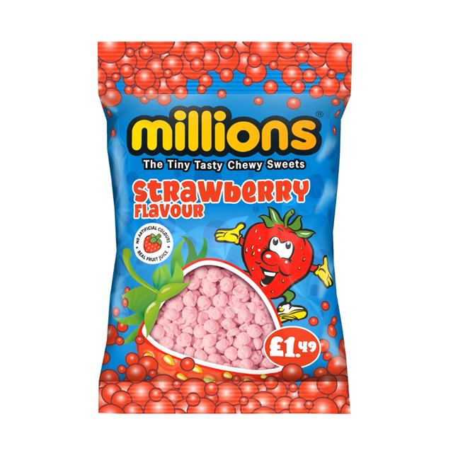 Millions Strawberry Flavour 110g 12 Pack £1.49