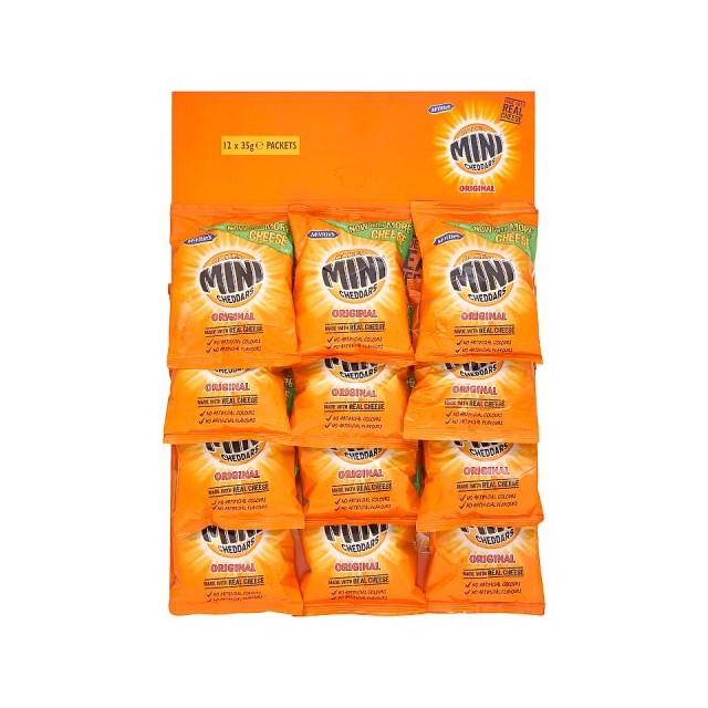 Mini Cheddars Original Baked with Real Cheese 35g 12 Pack