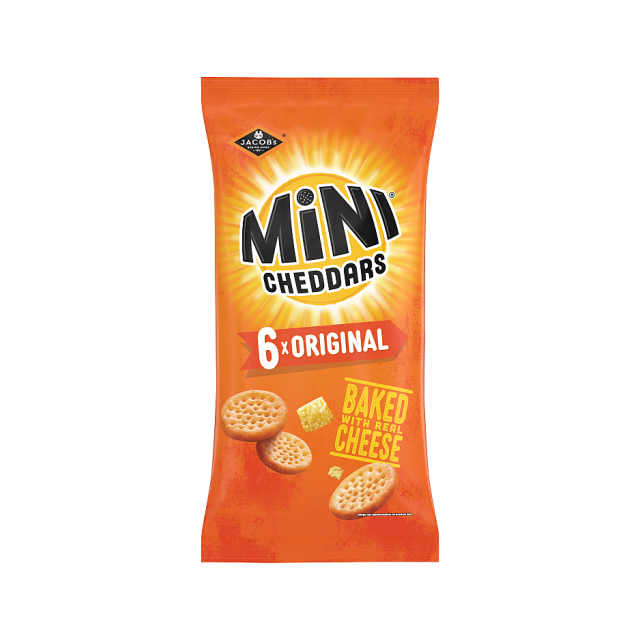 Jacobs Mini Cheddars Original 23g 12 x 6 Pack
