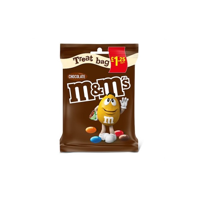 M&M's Chocolate Treat Bag 82g £1.25 (16 Pack)