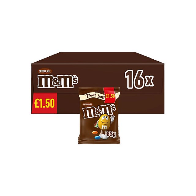 M&M's Chocolate Treat Bag 82g 16 Pack £1.50