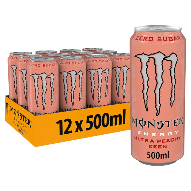 Monster Energy Drink Ultra Peachy Keen 500ml £1.55 (12 Pack)