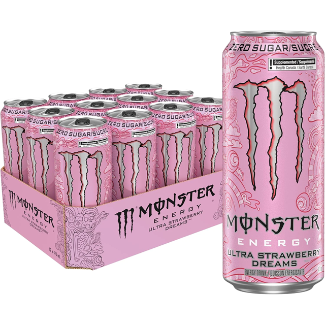 Monster Energy Drink Ultra Strawberry Dreams 500ml 12 Pack £1.65