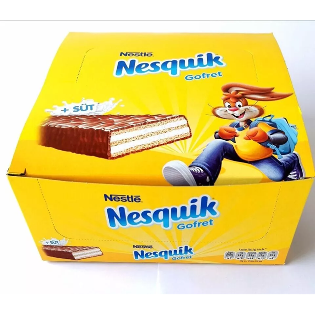 Nesquik Milk Chocolate Wafer Gofret 26.7g 30 Pack