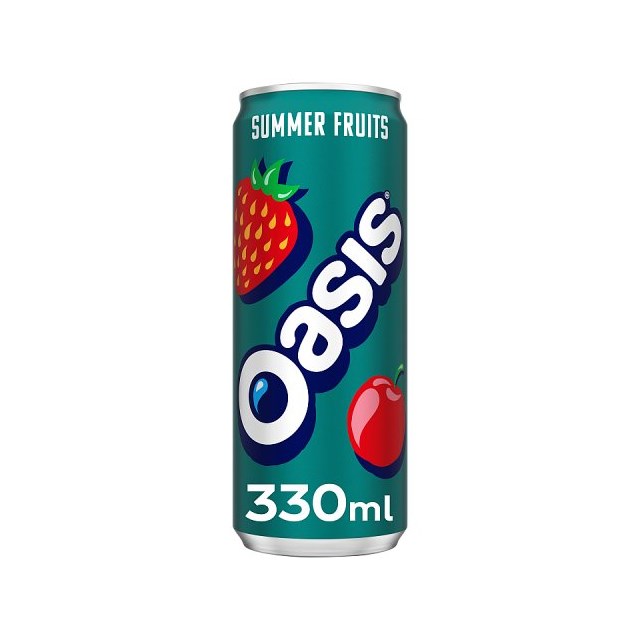 Oasis Summer Fruits 330ml Cans 24 pack