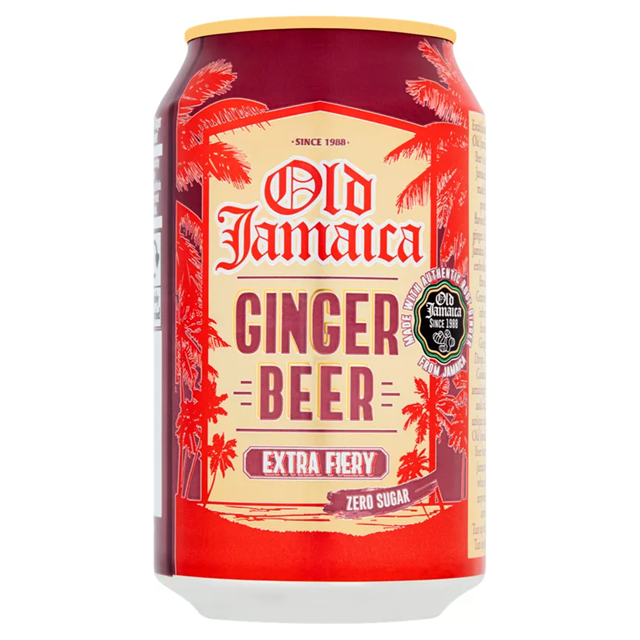 Old Jamaica Ginger Beer Extra Fiery Zero 330ml 24 Pack