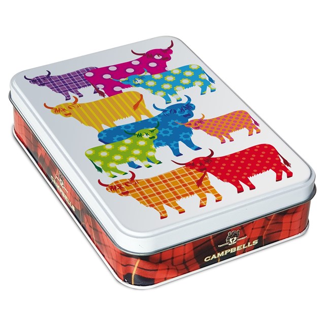 CAMPBELLS ALL BUTTER SHORTBREAD HIGHLAND COWS TIN 150g (12 Pack)