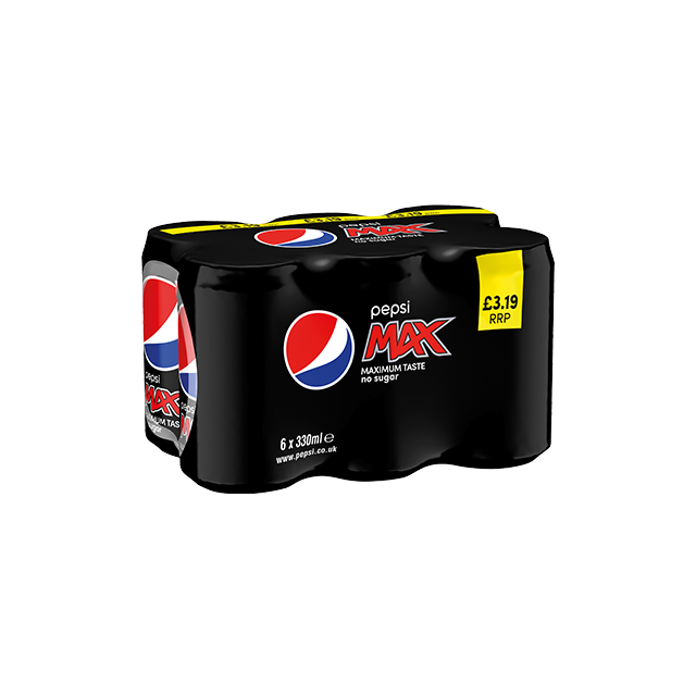 Pepsi Max Cans 330ml 4 x 6 Pack £3.19