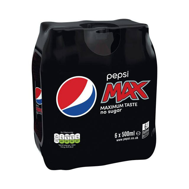 Pepsi Max 500ml (6 Pack)