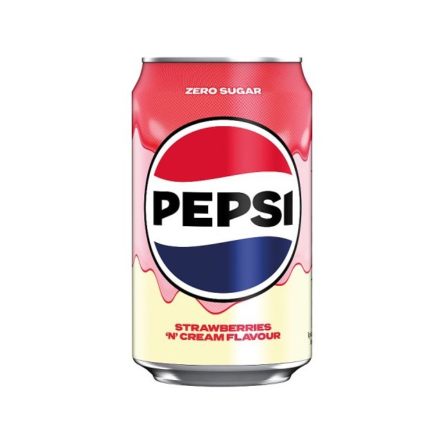 Pepsi Strawberries & Cream Cans 330ml 24 Pack