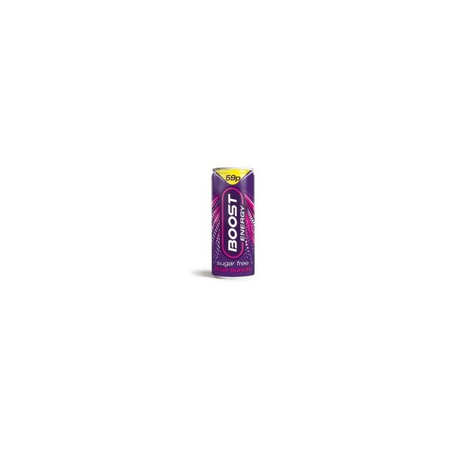 BOOST ENERGY DRINK FRUIT PUNCH 250ml 59P (24 PACK)