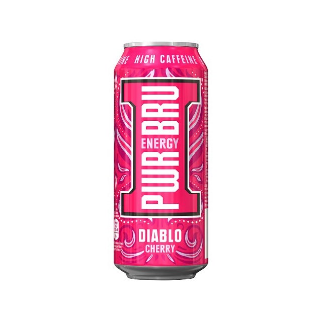 PWR BRU Diablo Cherry 500ml (12 Pack)