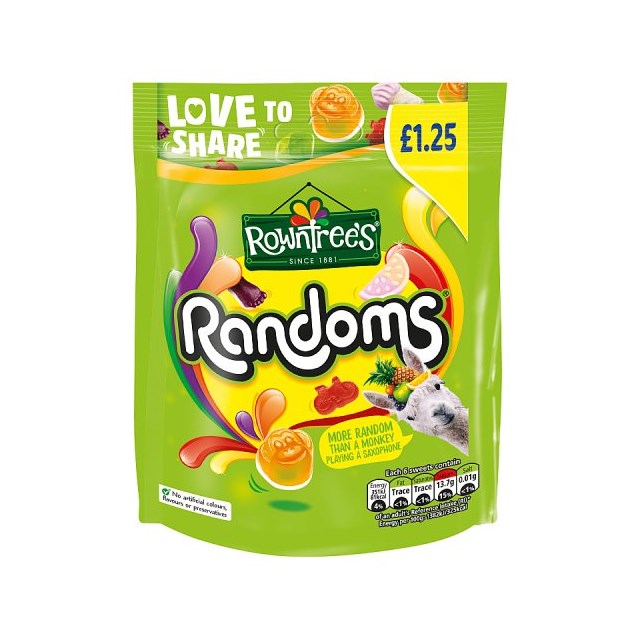 Rowntrees Randoms 120g £1.25 (10 Pack)