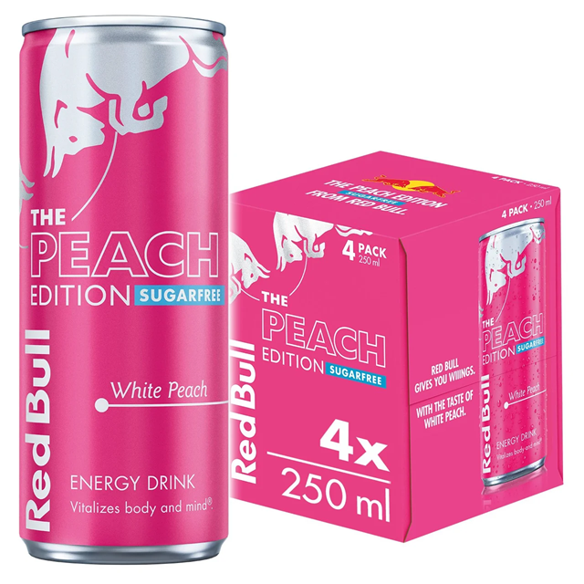 Red Bull Editions Peach Edition White Peach 250ml 24 Pack