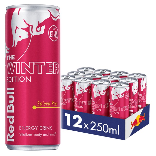 Red Bull Energy Drink Editions Winter Edition Spice Pear 250ml £1.45 (12 Pack)