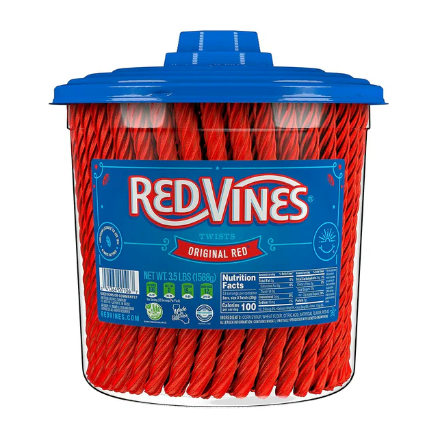 Red Vines Original Red Licorice Twists 1.6kg
