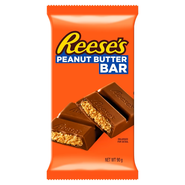 Reeses Peanut Butter Milk Chocolate Bar 90g 12 Pack