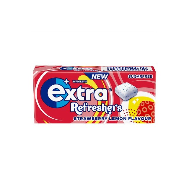 Wrigleys Extra Refreshers Strawberry & Lemon 7 Pieces (16 Pack)
