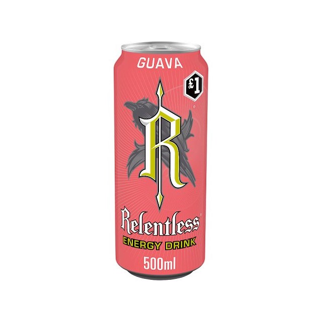 Relentless Energy Drink Guava 500ml 12 Pack £1
