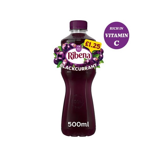 Ribena Blackcurrant 500ml 12 Pack £1.25