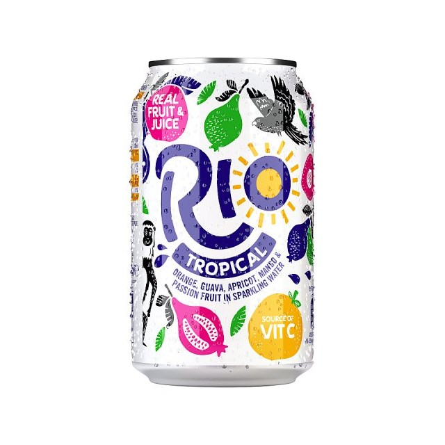 Rio Tropical with Real Fruit Juice 330ml 24 Pack